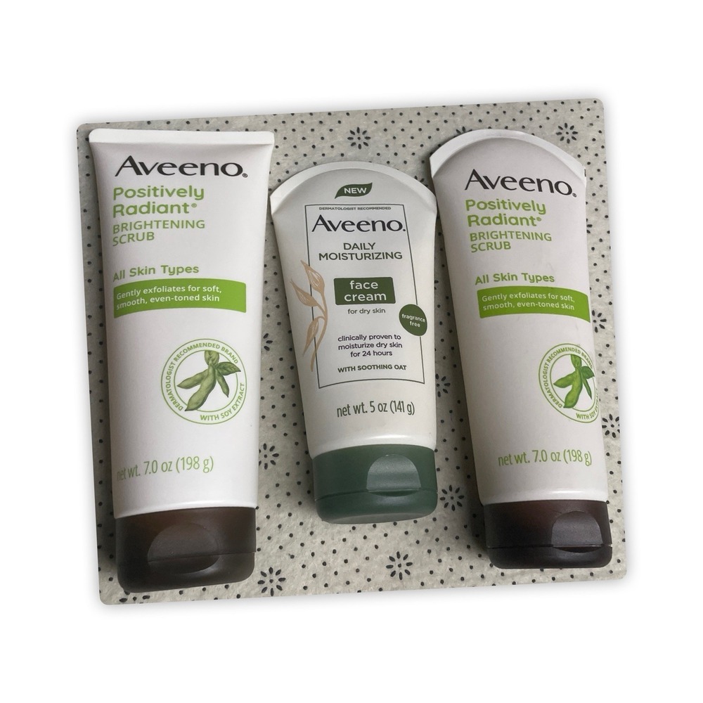 Aveeno Brightening‎ Scrub & Face Cream